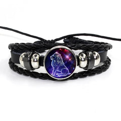 Zodiac Leather Braided Bracelet | 🔥FLAT 50% OFF SALE🔥