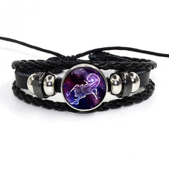 Zodiac Leather Braided Bracelet | 🔥FLAT 50% OFF SALE🔥